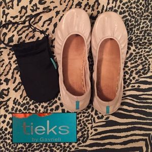 Tiek’s Biscotti Leather Ballet Flats Size 8